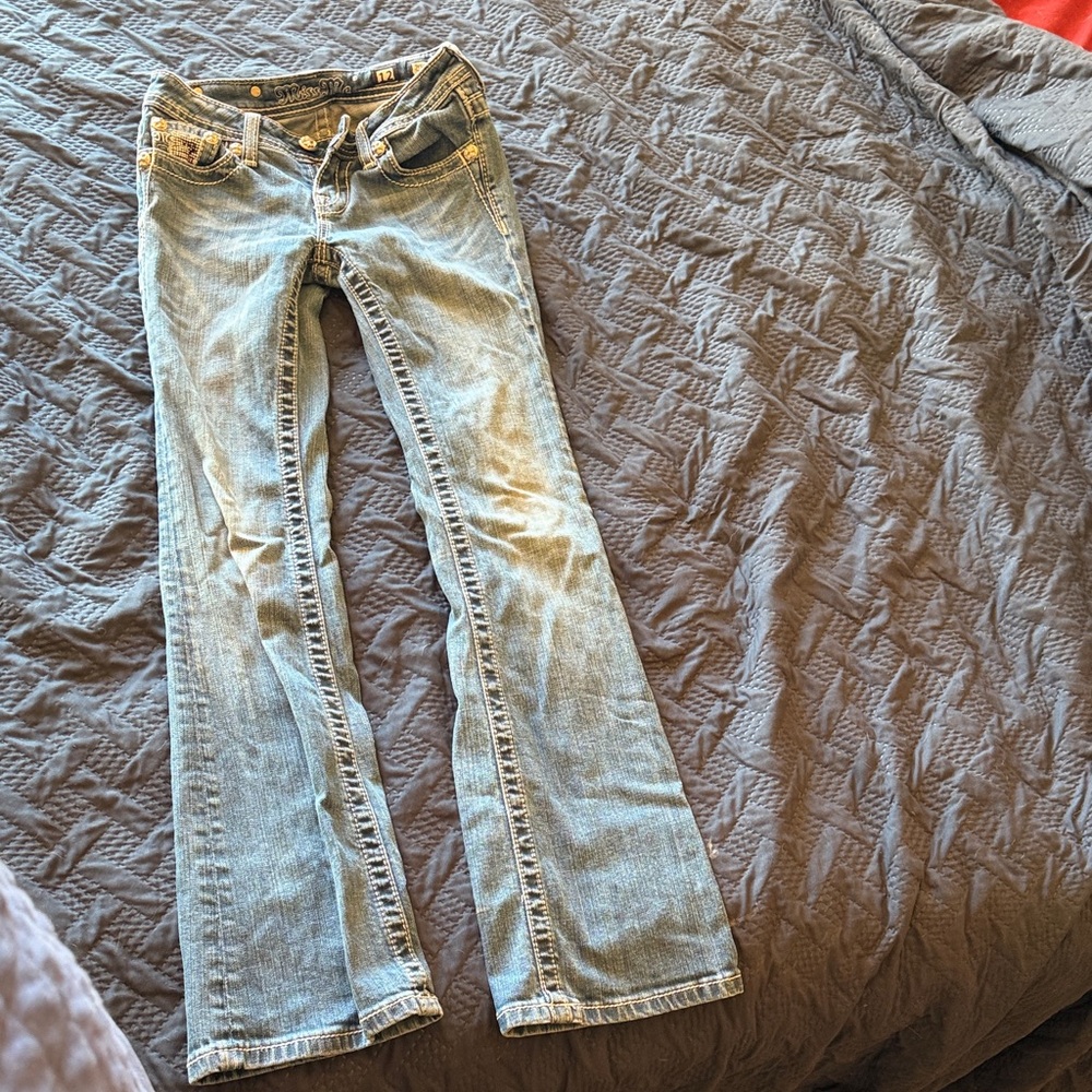 Miss Me Light Blue Boot Cut Jeans